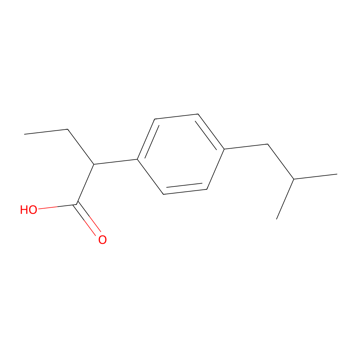 Butibufen molecular structure, CAS 55837-18-8