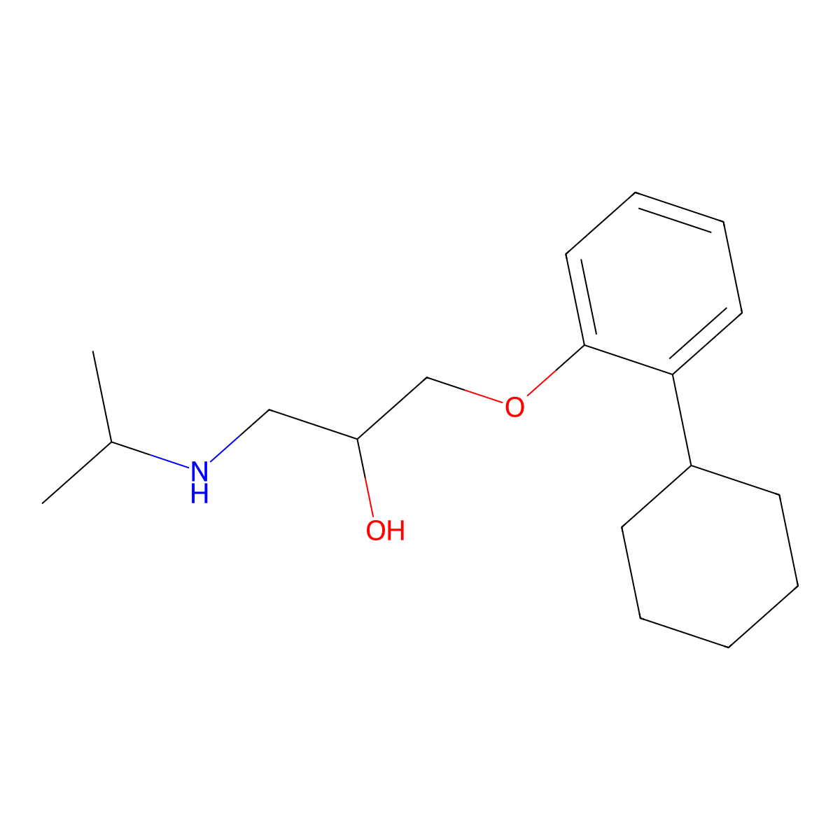 Exaprolol molecular structure, CAS 55837-19-9