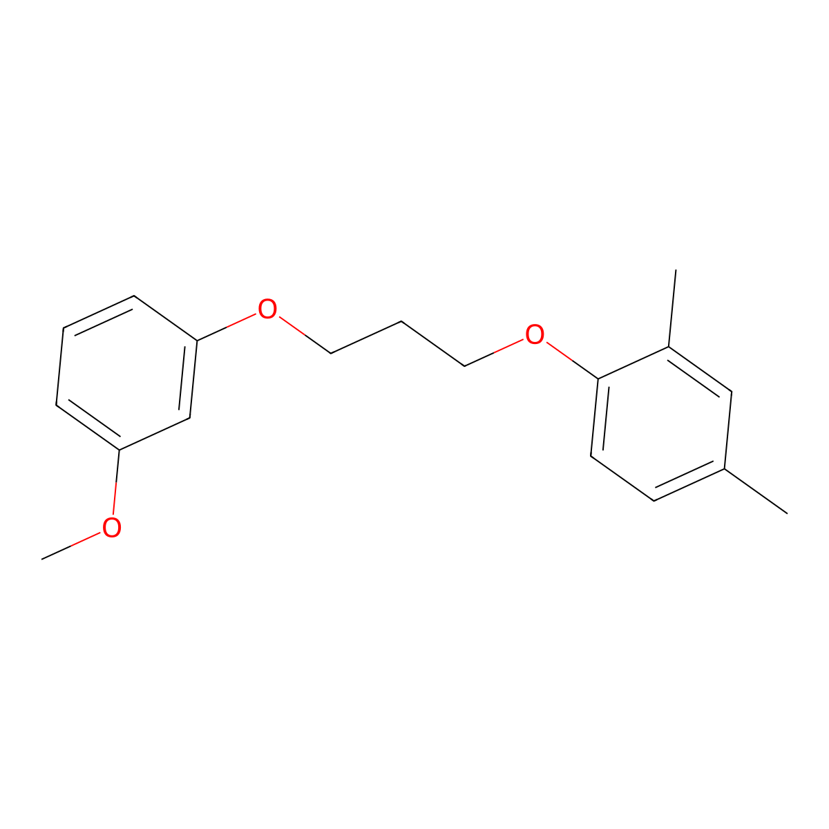1-[3-(3-Methoxyphenoxy)propoxy]-2,4-dimethylbenzene molecular structure, CAS 5584-57-6