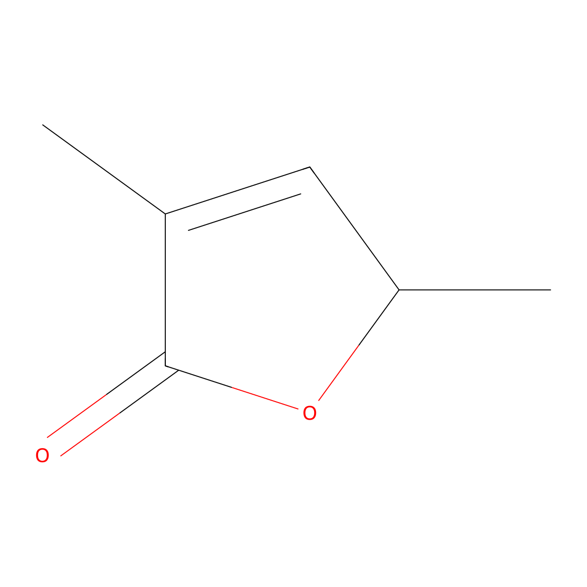 3,5-Dimethylfuran-2(5H)-one molecular structure, CAS 5584-69-0