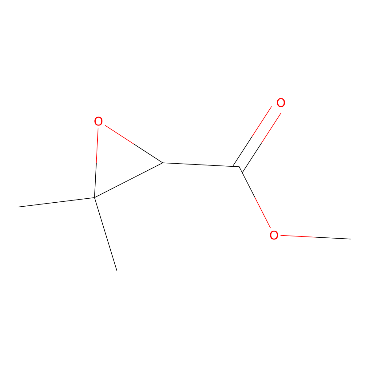 Methyl 3,3-dimethyloxirane-2-carboxylate molecular structure, CAS 5584-70-3