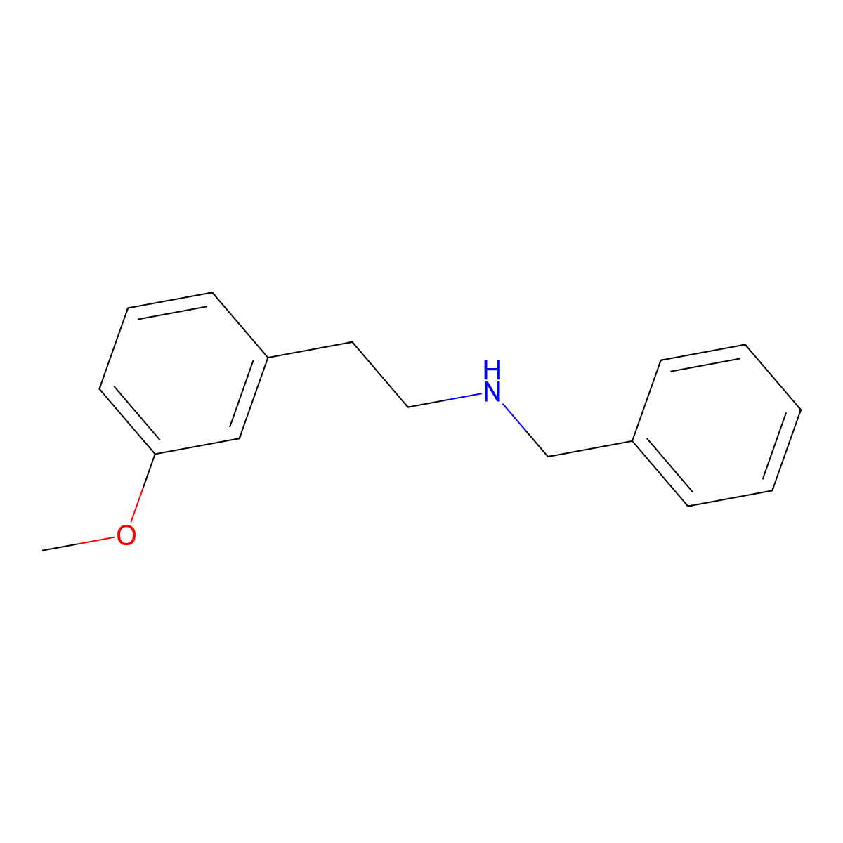 Benzyl[2-(3-methoxyphenyl)ethyl]amine molecular structure, CAS 55841-50-4