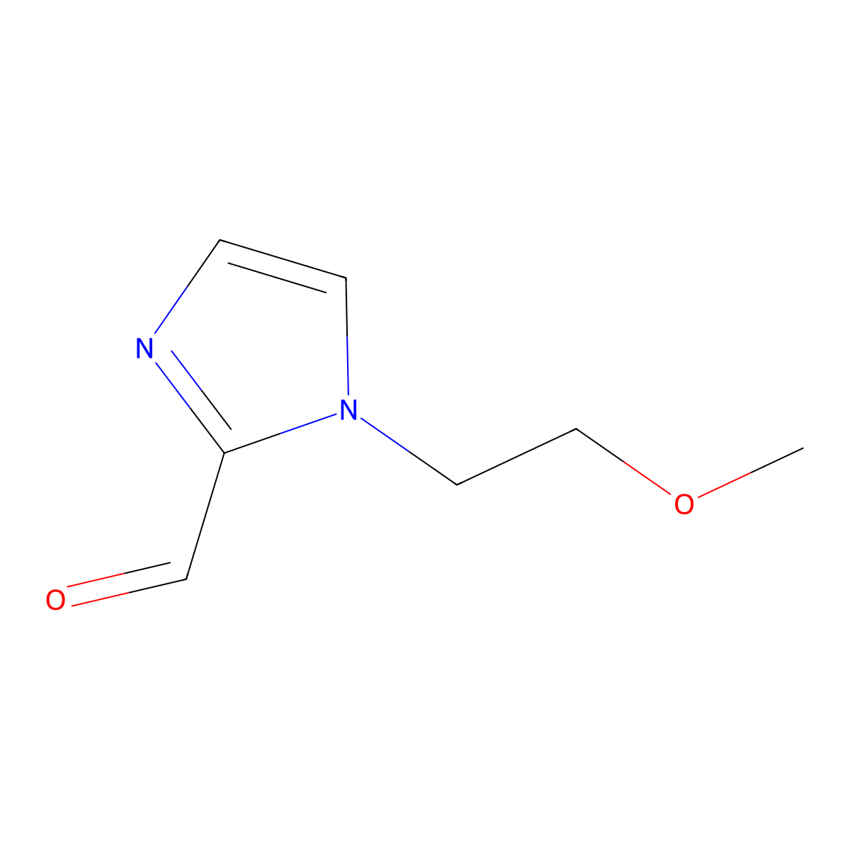 1-(2-Methoxyethyl)-1H-imidazole-2-carbaldehyde molecular structure, CAS 558446-64-3