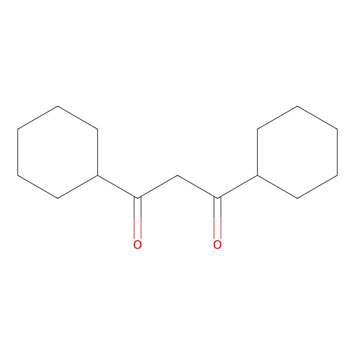 1,3-Dicyclohexyl-1,3-propanedione molecular structure, CAS 55846-67-8