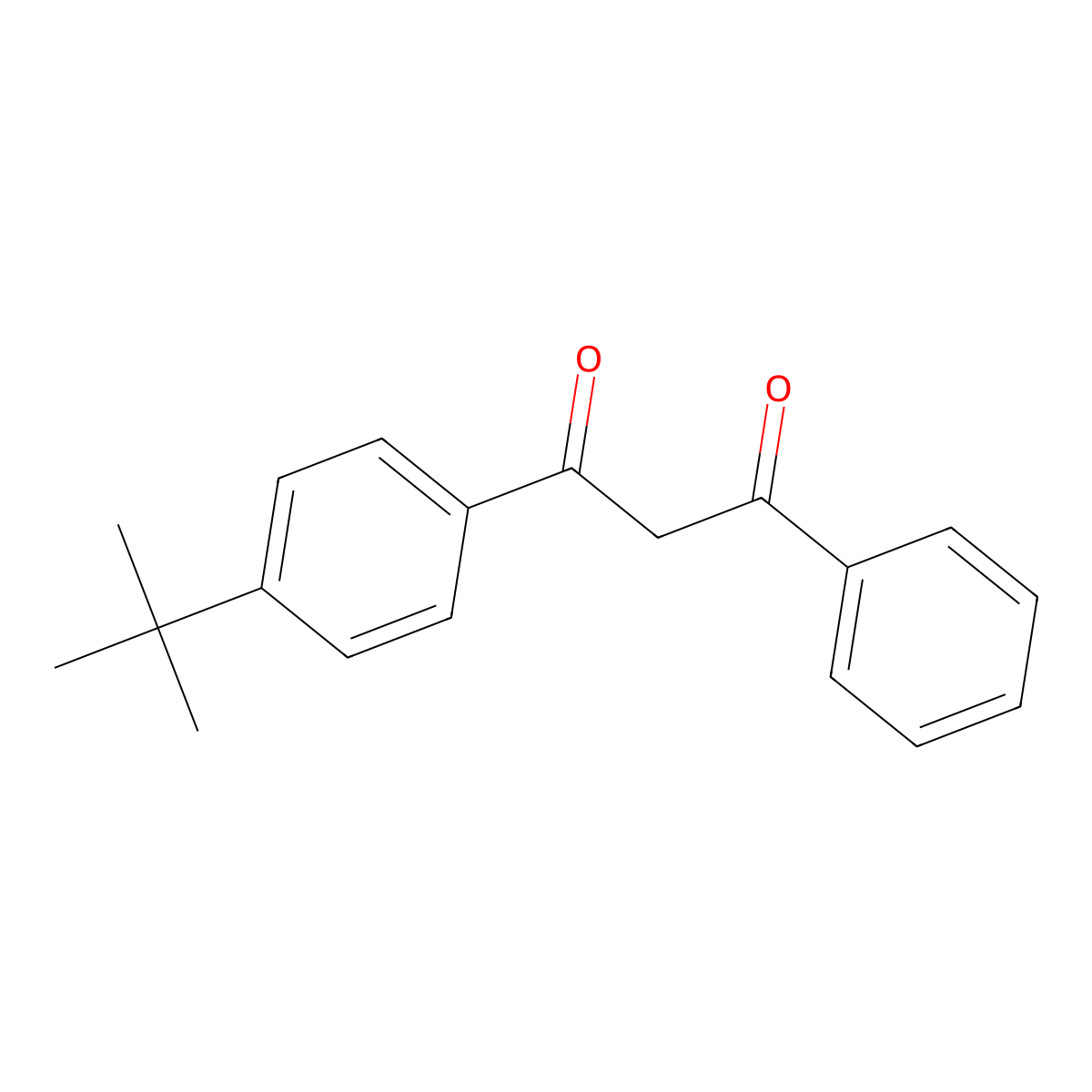 1-(4-tert-Butylphenyl)-3-phenylpropane-1,3-dione molecular structure, CAS 55846-72-5