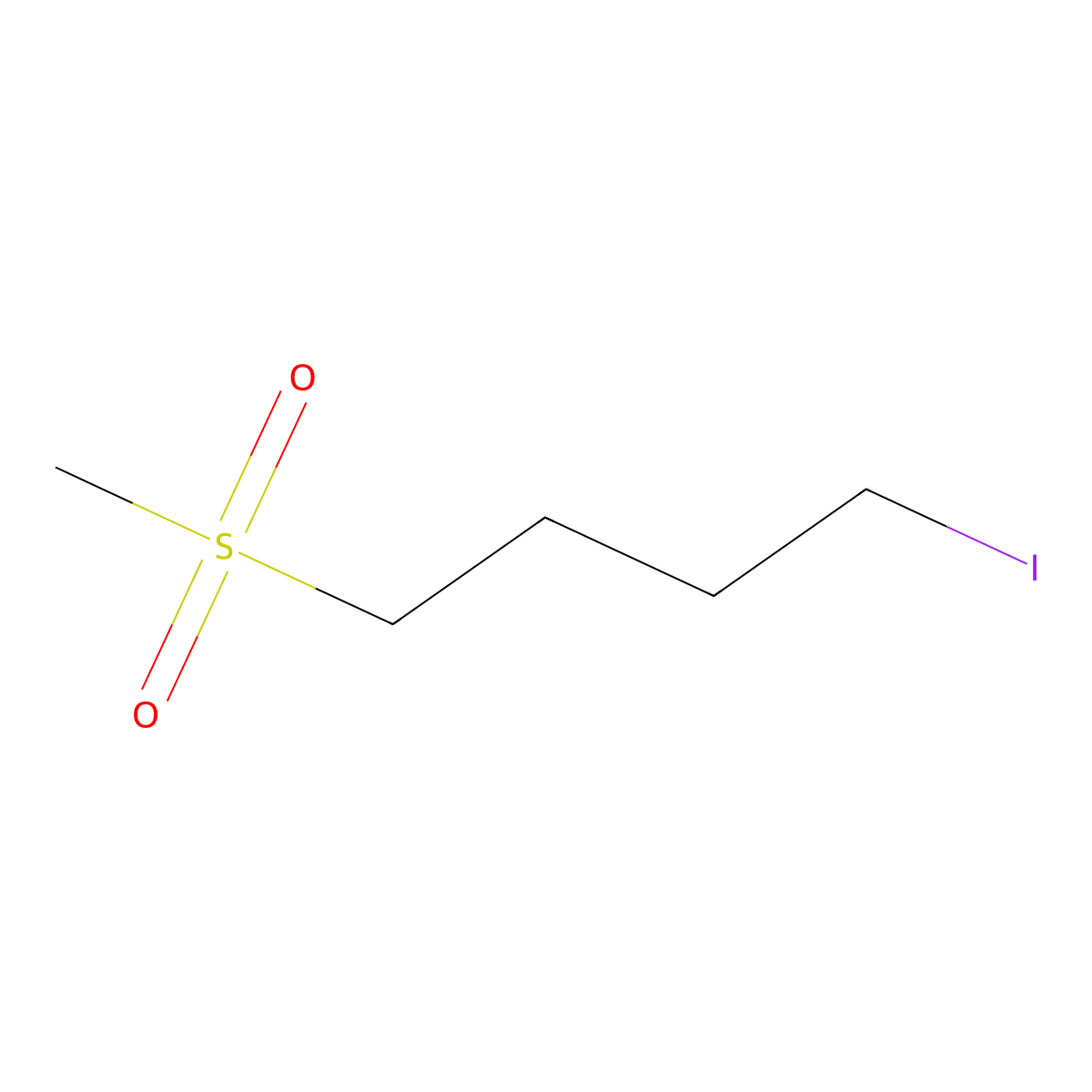 1-Iodo-4-methanesulfonylbutane molecular structure, CAS 558465-90-0