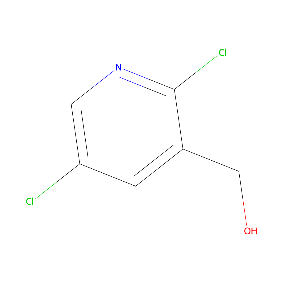 (2,5-Dichloro-pyridin-3-yl)-methanol molecular structure, CAS 558465-93-3