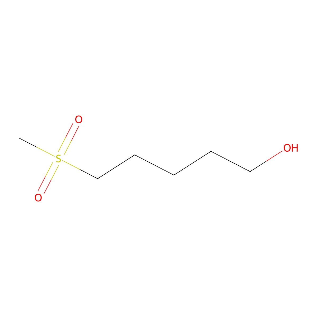 5-Methanesulfonylpentan-1-ol molecular structure, CAS 558466-07-2