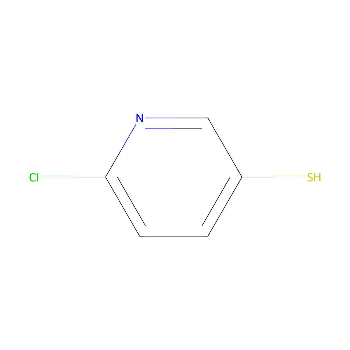 6-Chloropyridine-3-thiol molecular structure, CAS 558466-12-9