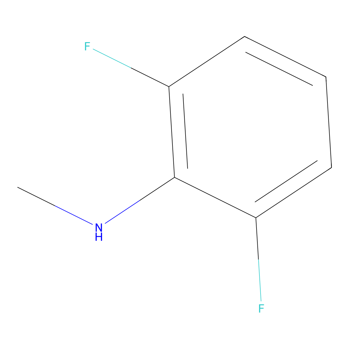 2,6-Difluoro-N-methylaniline molecular structure, CAS 55847-14-8