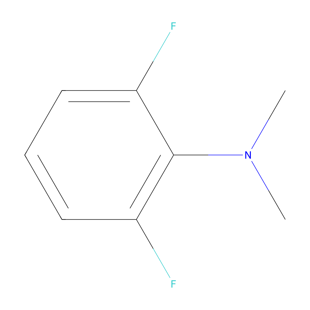 N1,N1-dimethyl-2,6-difluoroaniline molecular structure, CAS 55847-15-9
