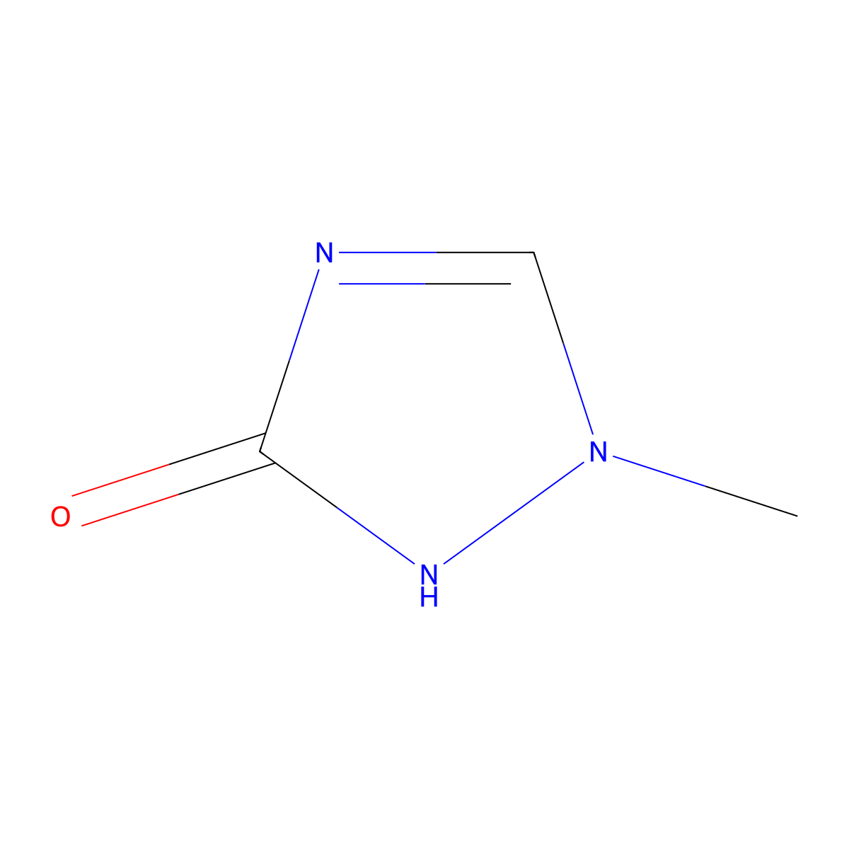 1-methyl-2,3-dihydro-1H-1,2,4-triazol-3-one molecular structure, CAS 55847-43-3