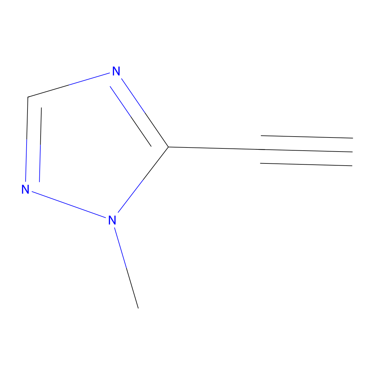 5-Ethynyl-1-methyl-1H-1,2,4-triazole molecular structure, CAS 55847-46-6