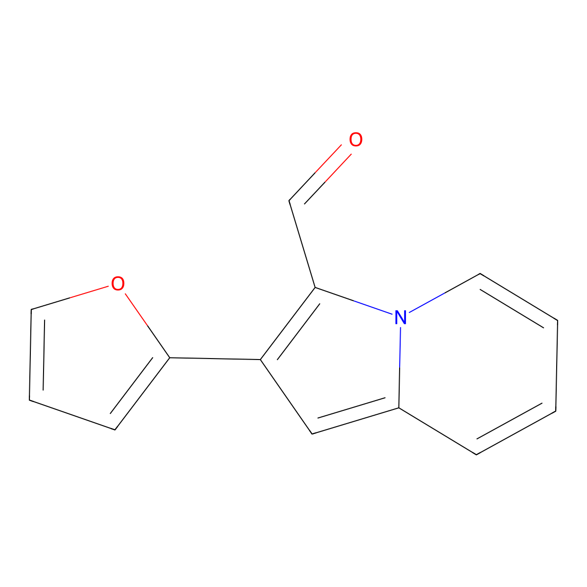 2-(Furan-2-yl)indolizine-3-carbaldehyde molecular structure, CAS 558470-74-9