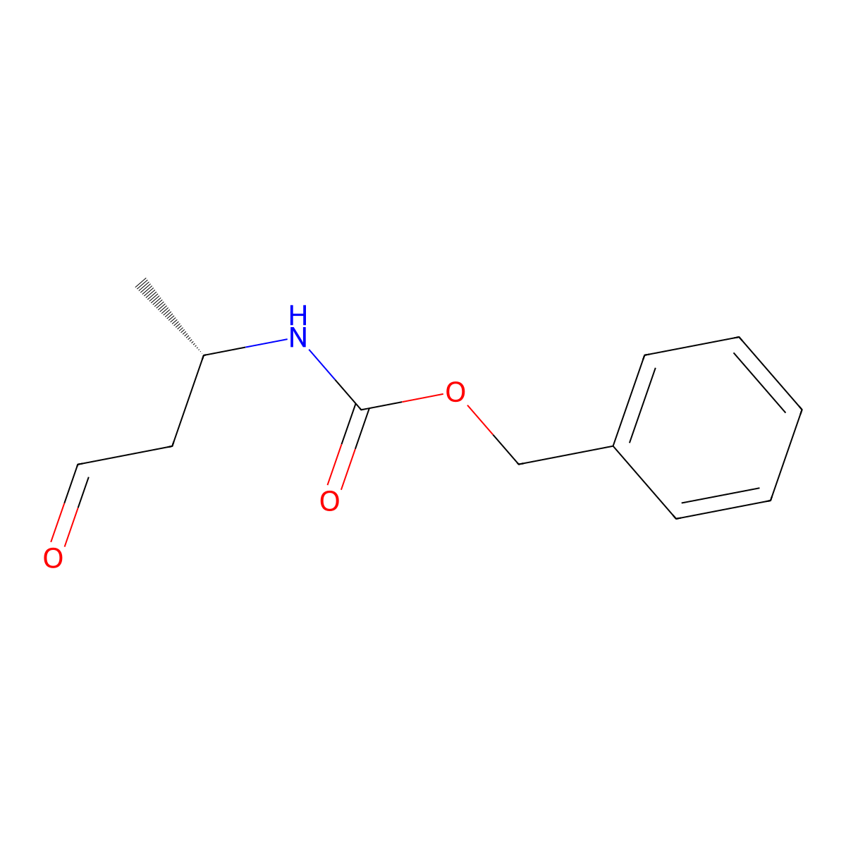 Benzyl (s)-(4-oxobutan-2-yl)carbamate molecular structure, CAS 558472-49-4