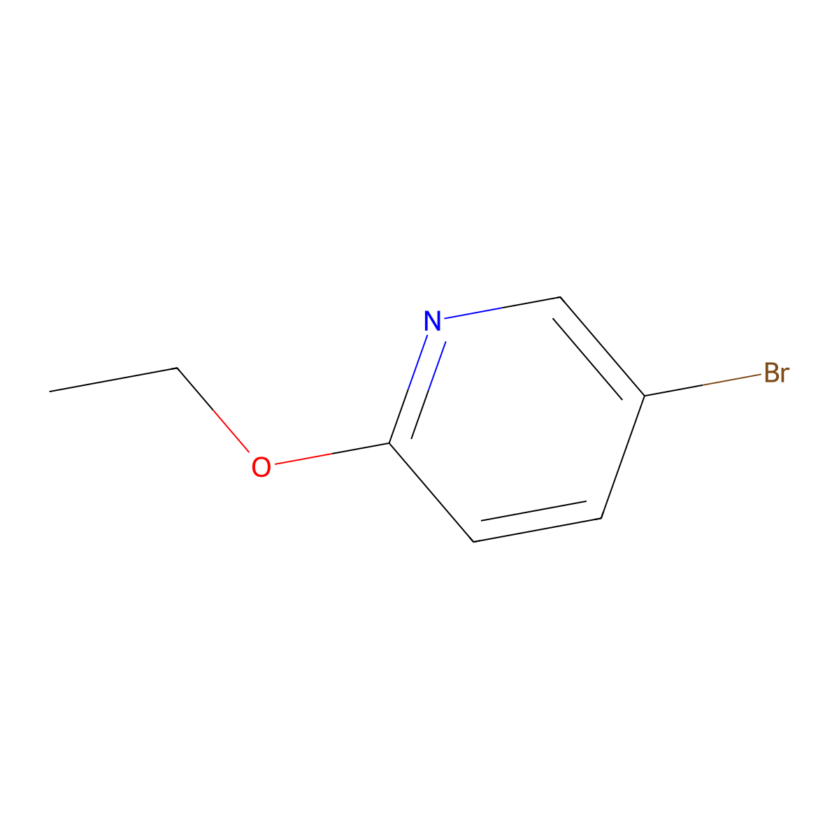 5-Bromo-2-ethoxypyridine molecular structure, CAS 55849-30-4