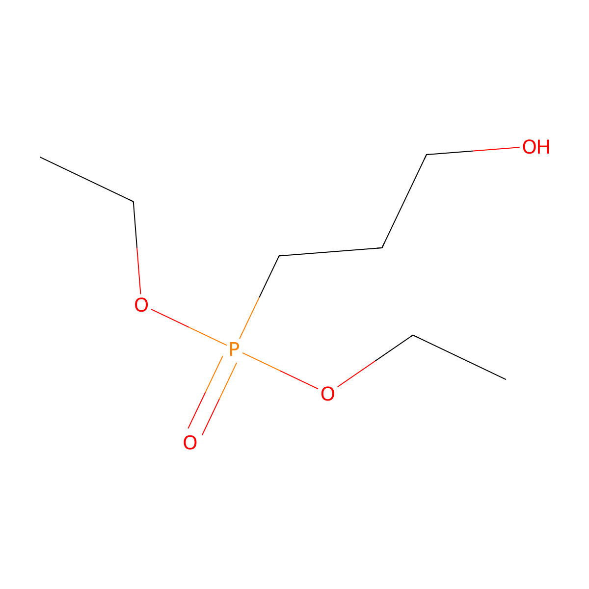 Diethyl (3-hydroxypropyl)phosphonate molecular structure, CAS 55849-69-9