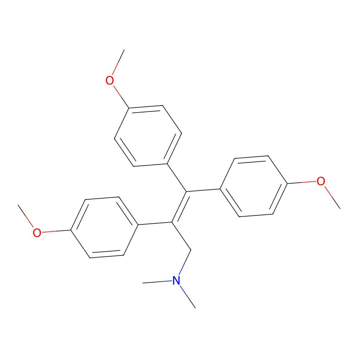Amotriphene molecular structure, CAS 5585-64-8