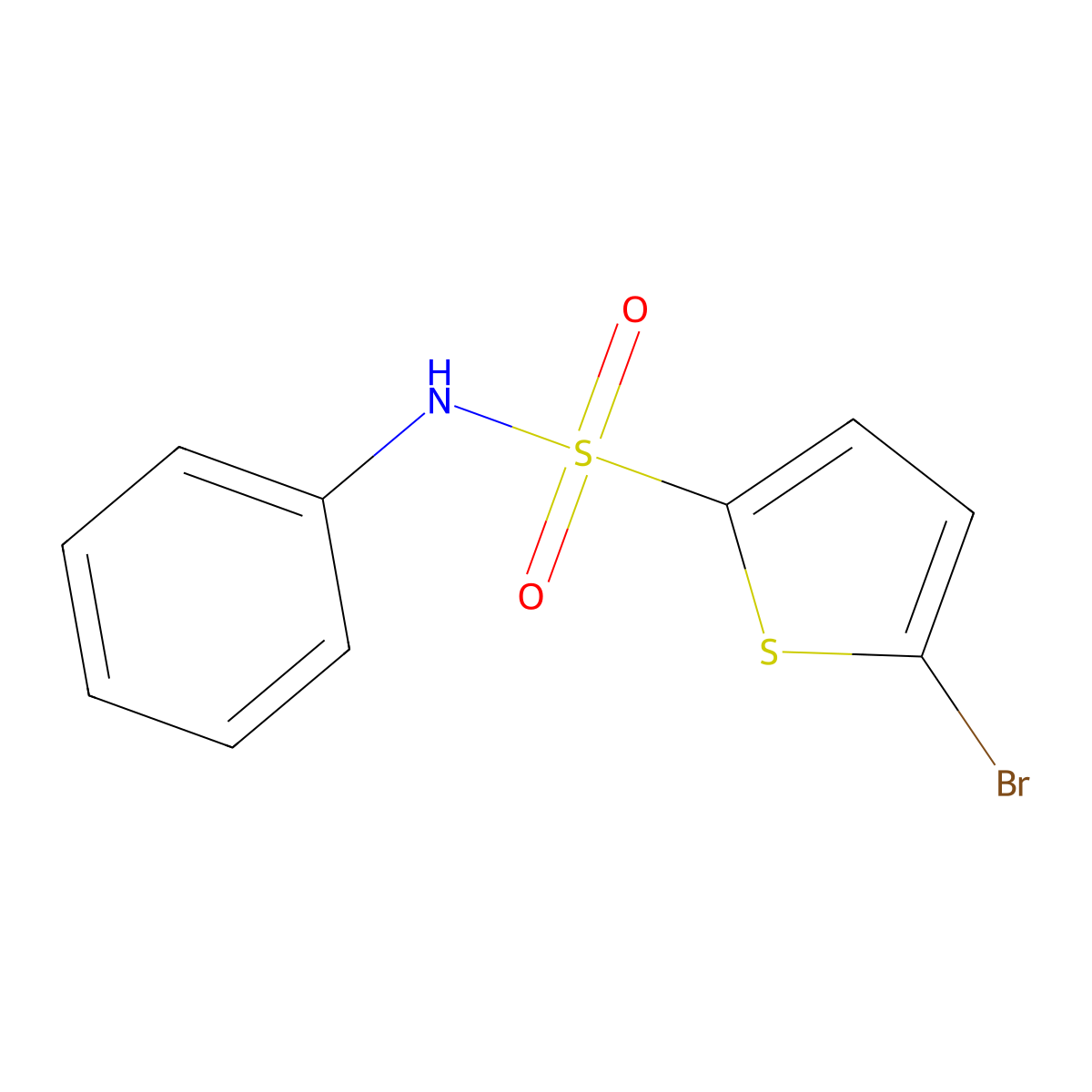 5-bromo-N-phenylthiophene-2-sulfonamide molecular structure, CAS 55854-43-8