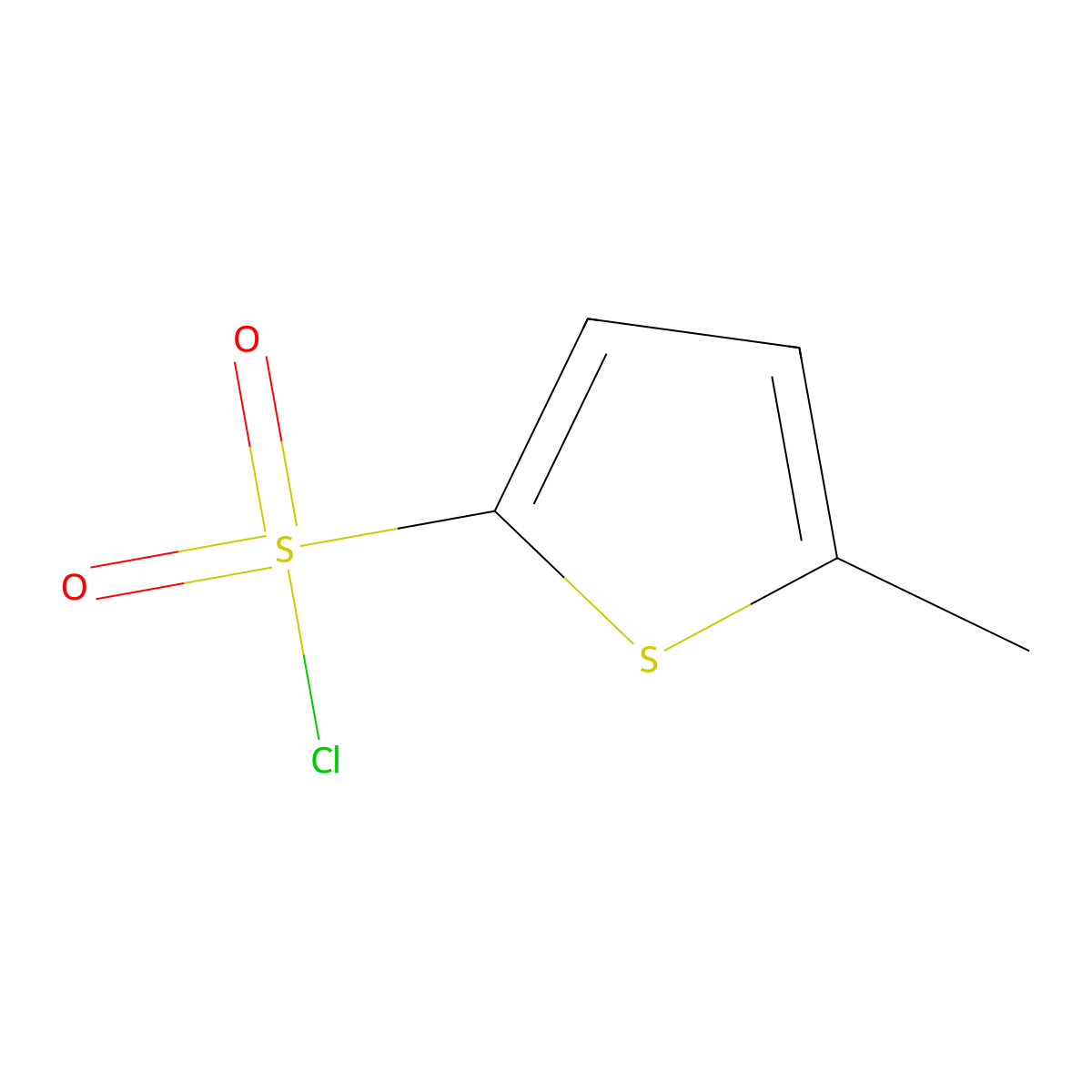 5-Methylthiophene-2-sulfonyl chloride molecular structure, CAS 55854-45-0