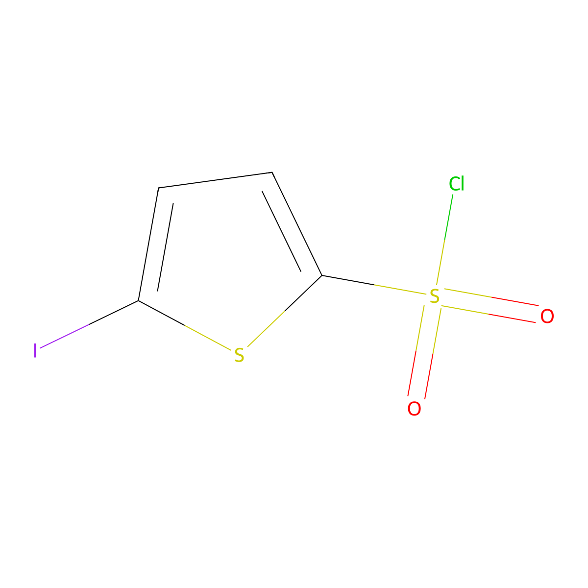 5-Iodothiophene-2-sulfonyl chloride molecular structure, CAS 55854-47-2