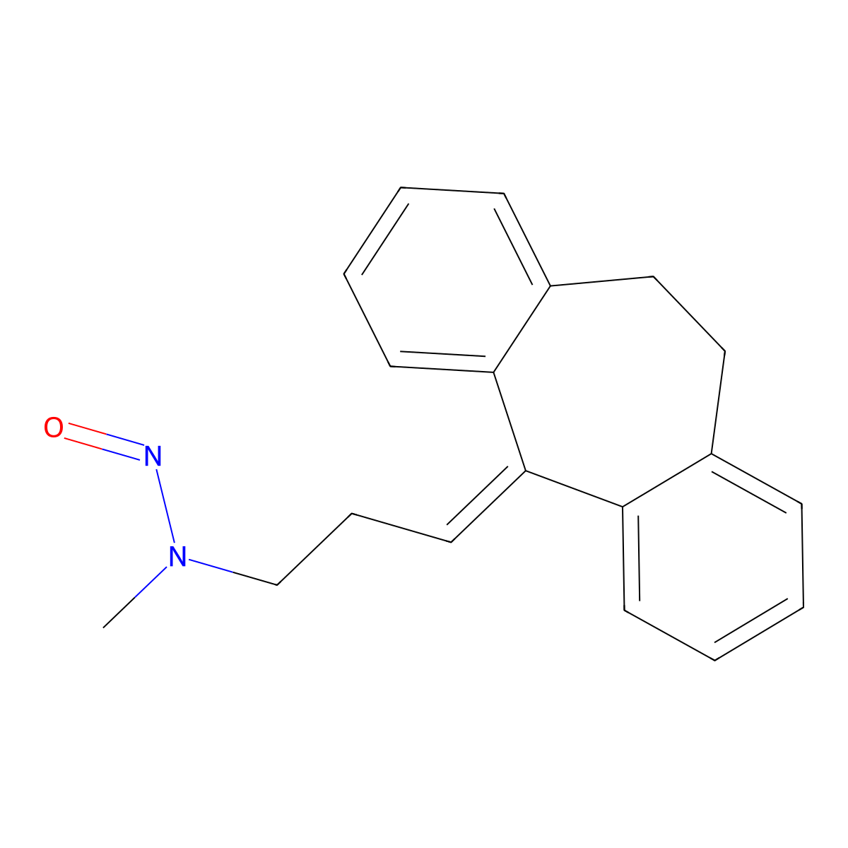 N-nitroso-desmethyl-amitriptyline molecular structure, CAS 55855-42-0