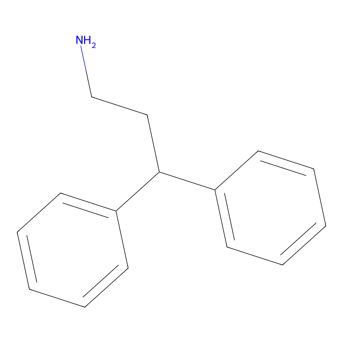 3,3-Diphenylpropylamine molecular structure, CAS 5586-73-2