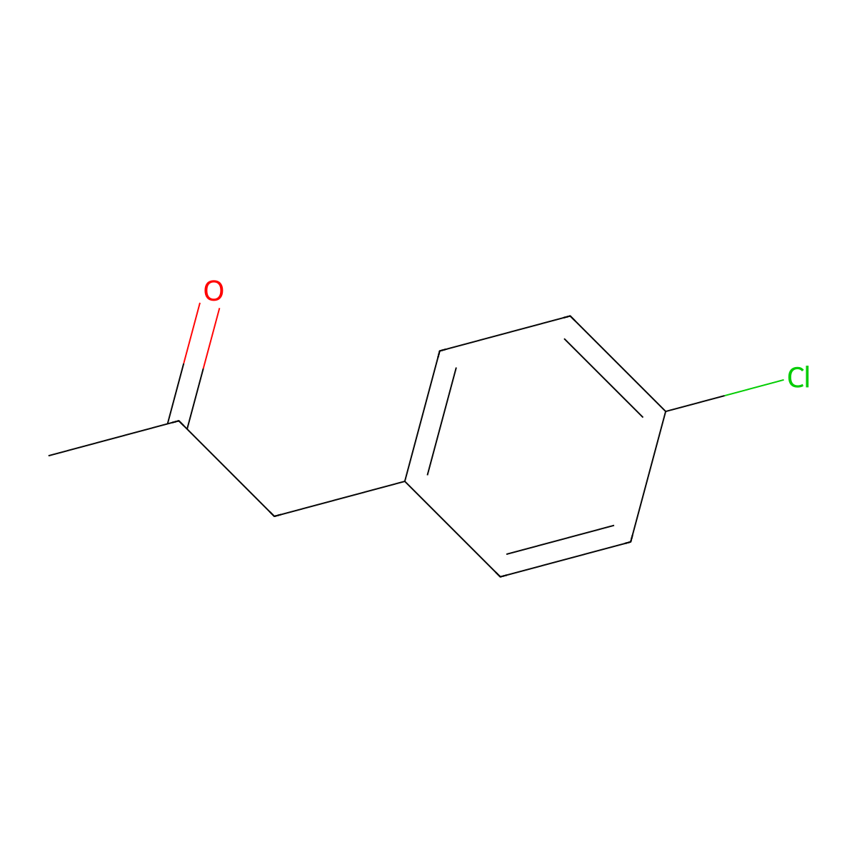 1-(p-Chlorophenyl)acetone molecular structure, CAS 5586-88-9