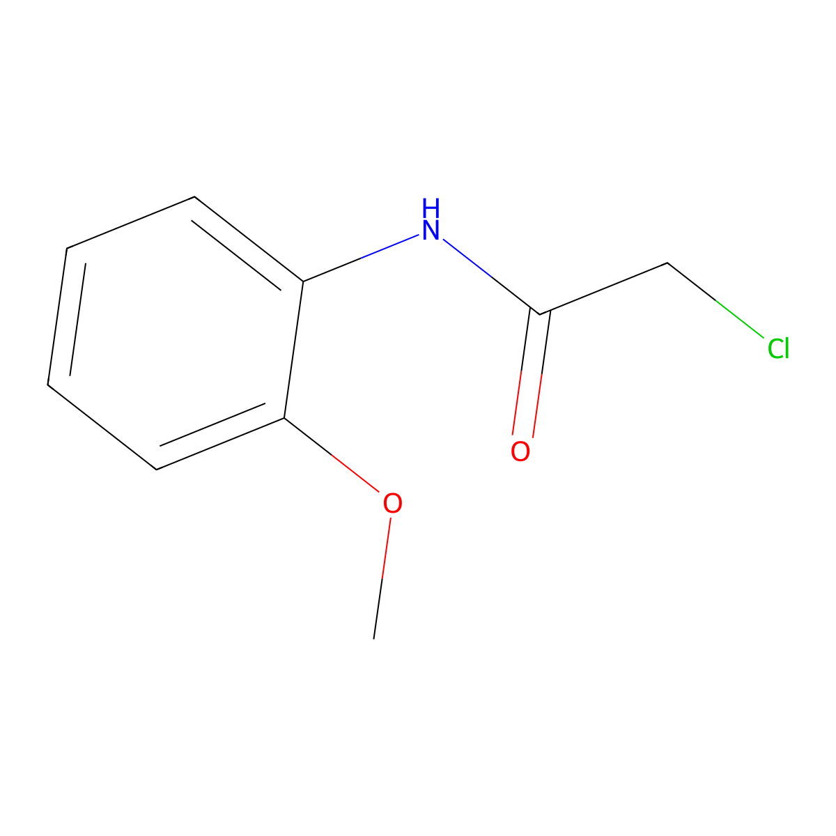 2-Chloro-N-(2-methoxyphenyl)acetamide molecular structure, CAS 55860-22-5