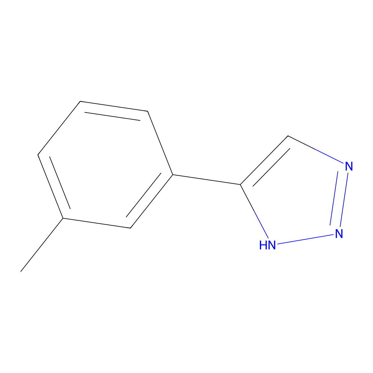 4-(3-Methylphenyl)-1H-1,2,3-triazole molecular structure, CAS 55862-00-5