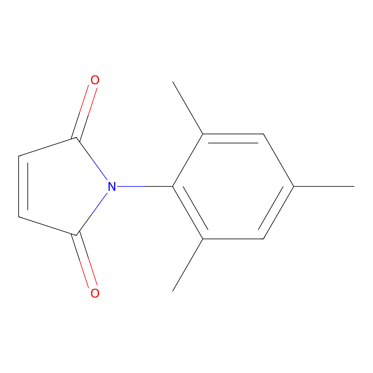 1-(2,4,6-Trimethylphenyl)pyrrole-2,5-dione molecular structure, CAS 55862-98-1