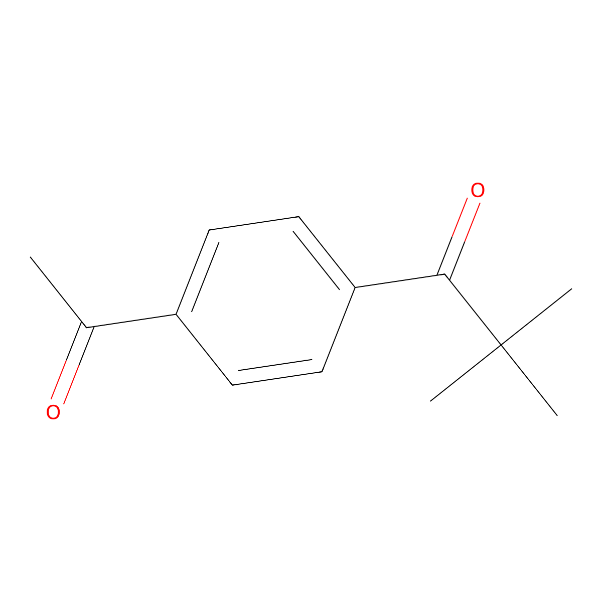 1-(4-Acetylphenyl)-2,2-dimethylpropan-1-one molecular structure, CAS 55866-13-2