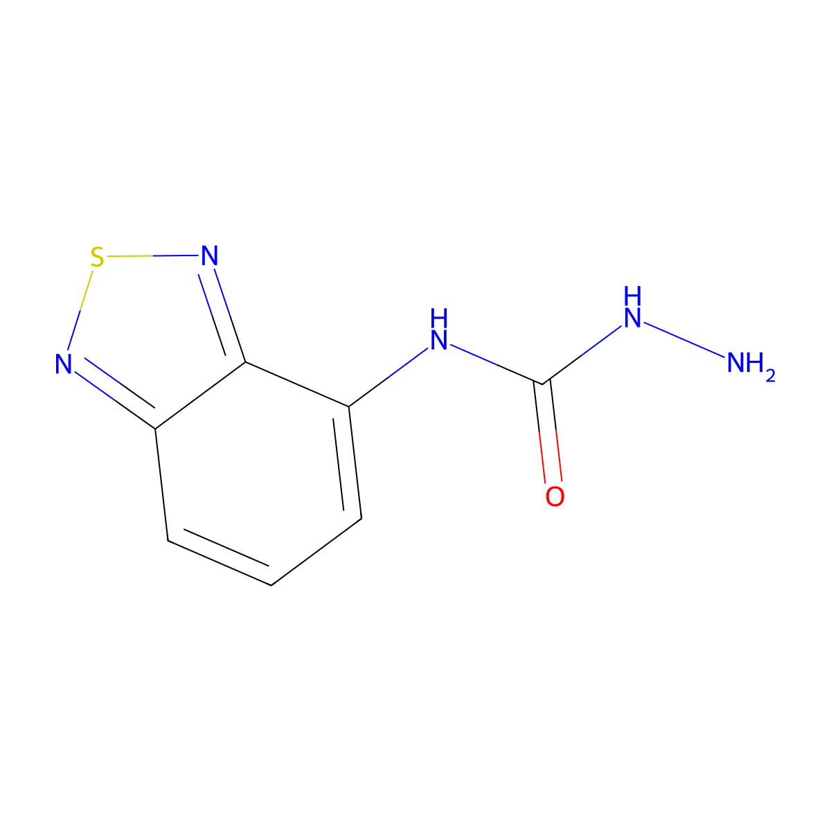 N-(2,1,3-Benzothiadiazol-4-yl)hydrazinecarboxamide molecular structure, CAS 5587-37-1