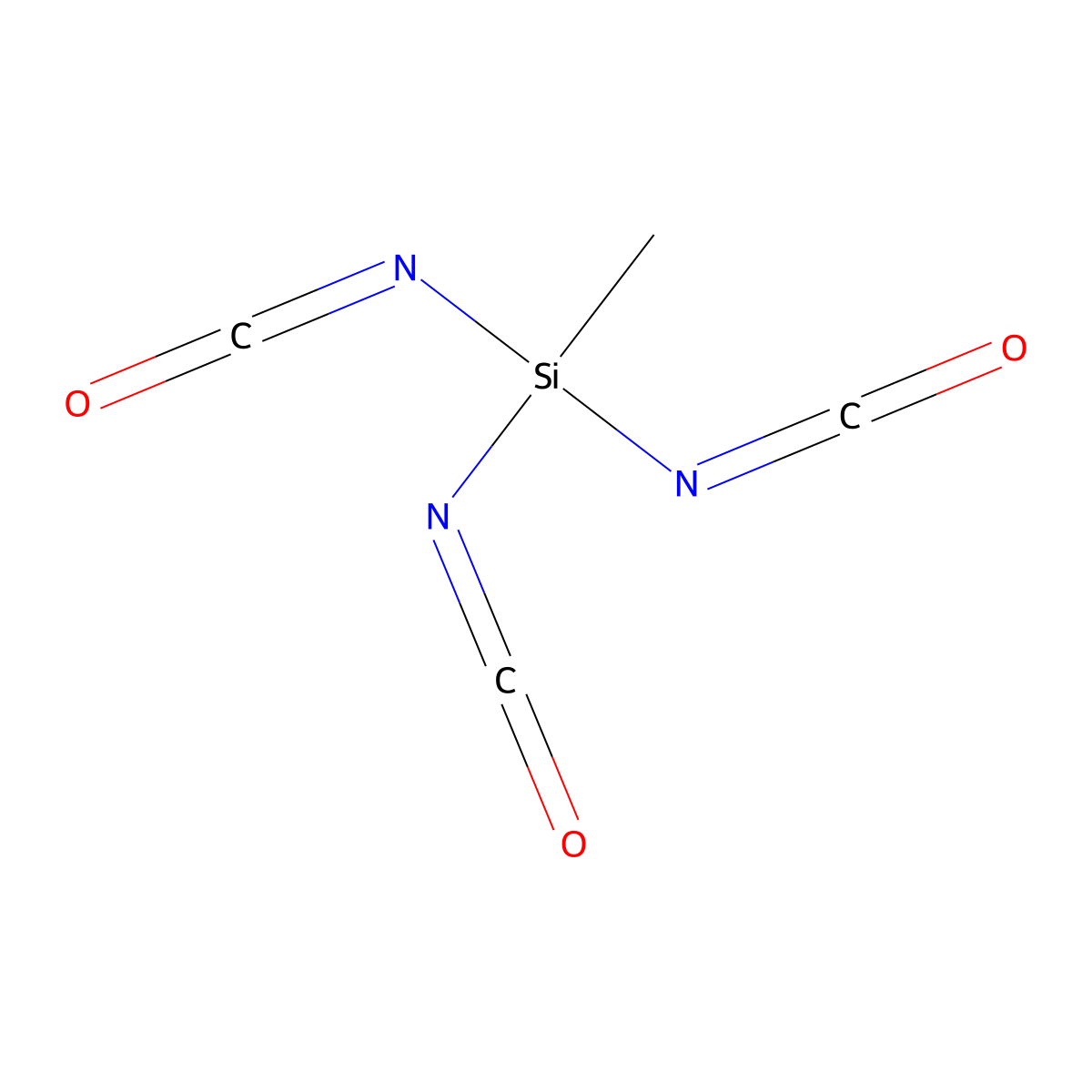 Triisocyanato(methyl)silane molecular structure, CAS 5587-61-1
