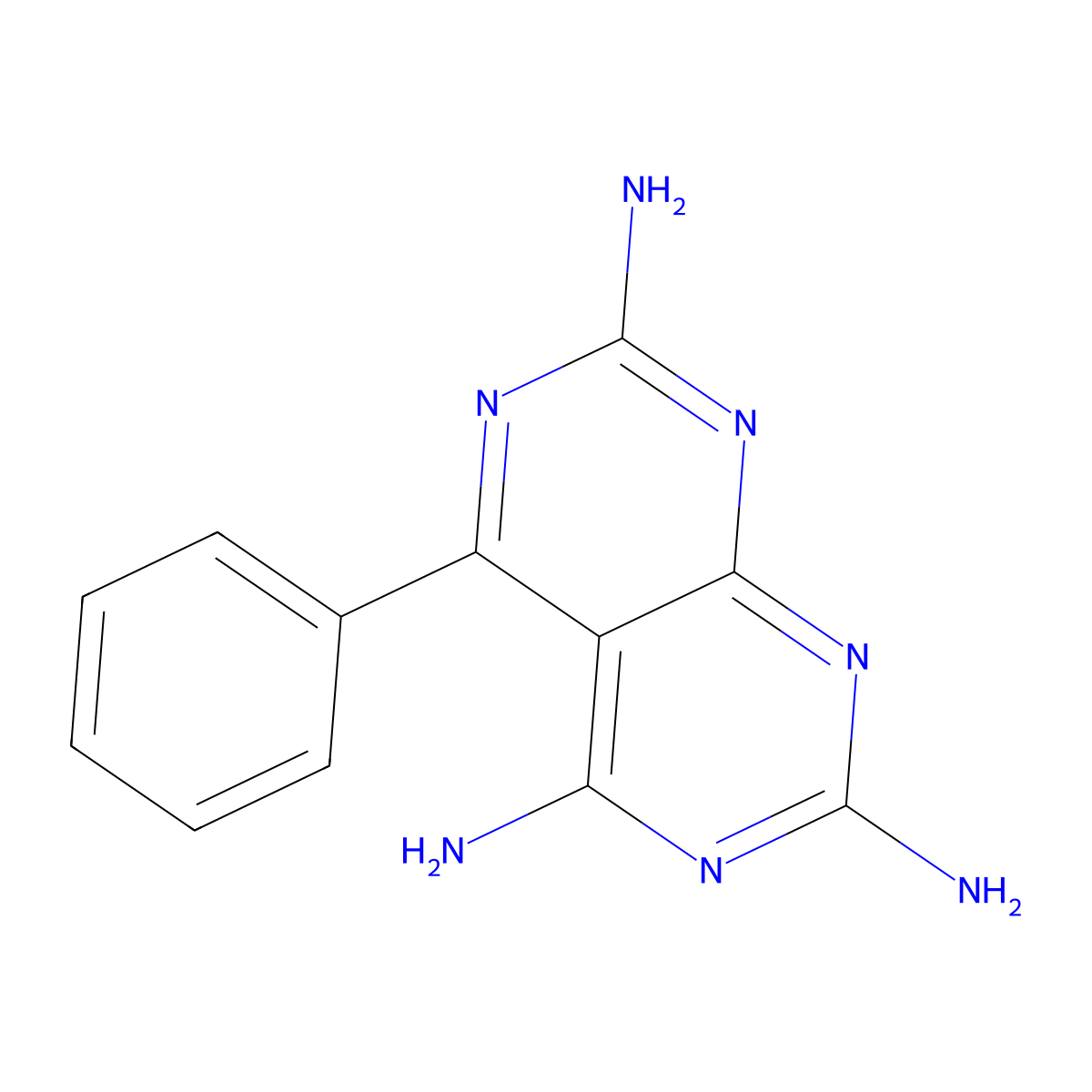 Ampyrimine molecular structure, CAS 5587-93-9