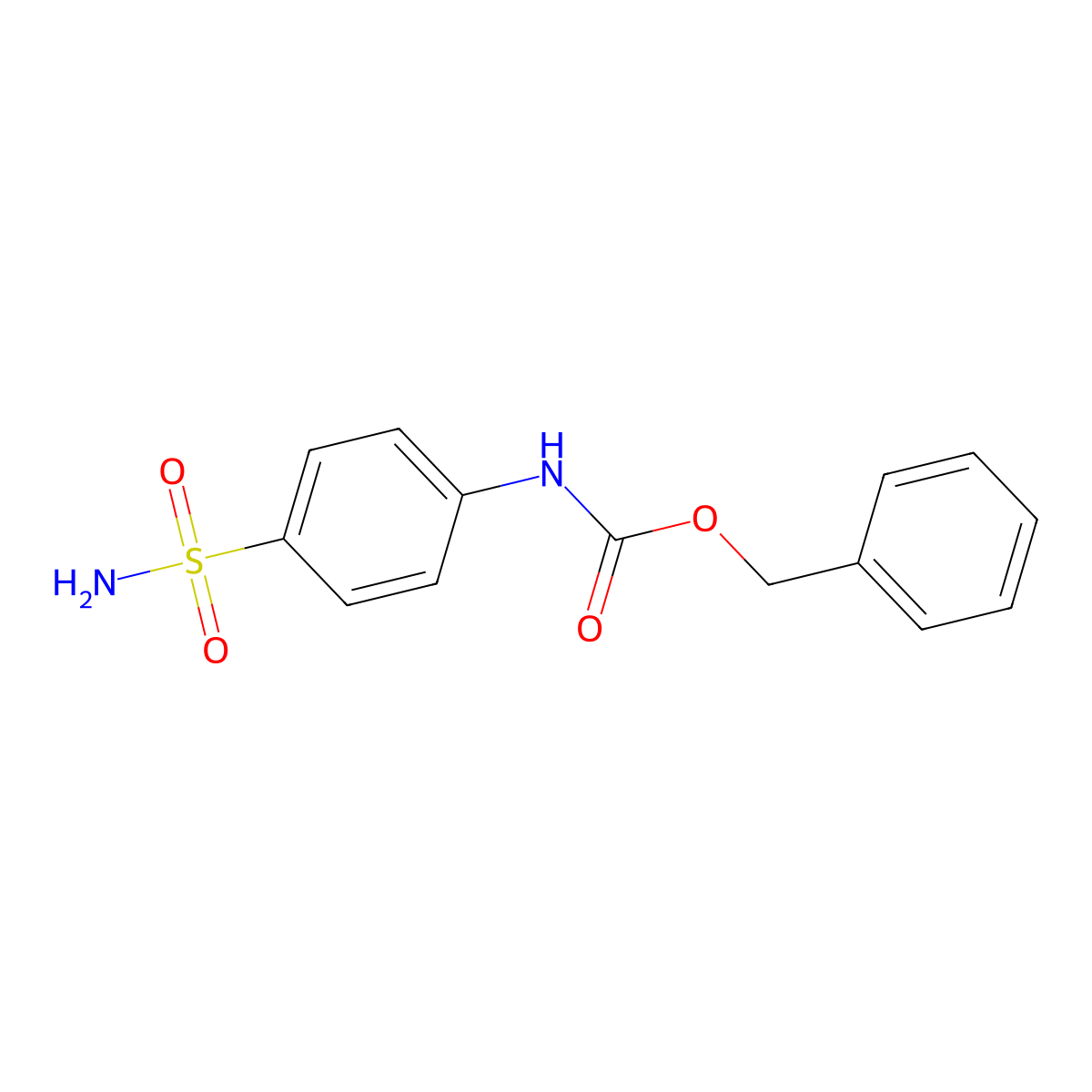 Benzyl N-(4-sulfamoylphenyl)carbamate molecular structure, CAS 55871-46-0