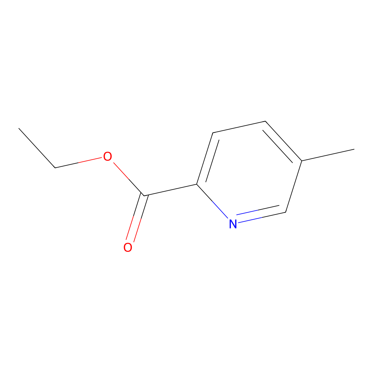 Ethyl 5-methylpyridine-2-carboxylate molecular structure, CAS 55876-82-9