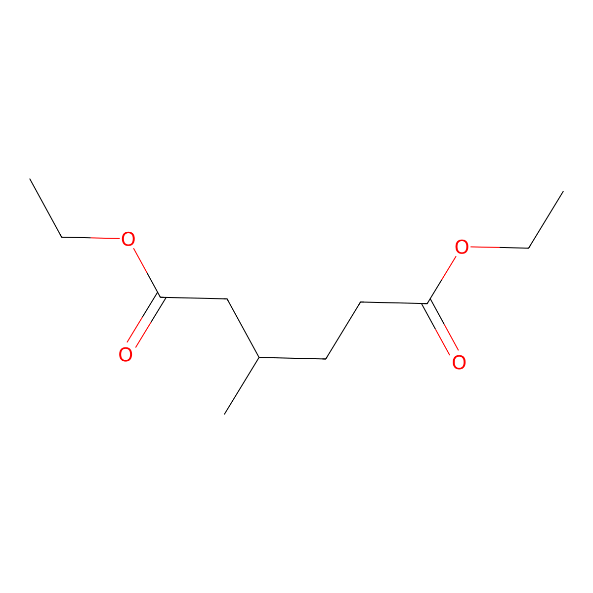 Diethyl 3-methylhexanedioate molecular structure, CAS 55877-01-5