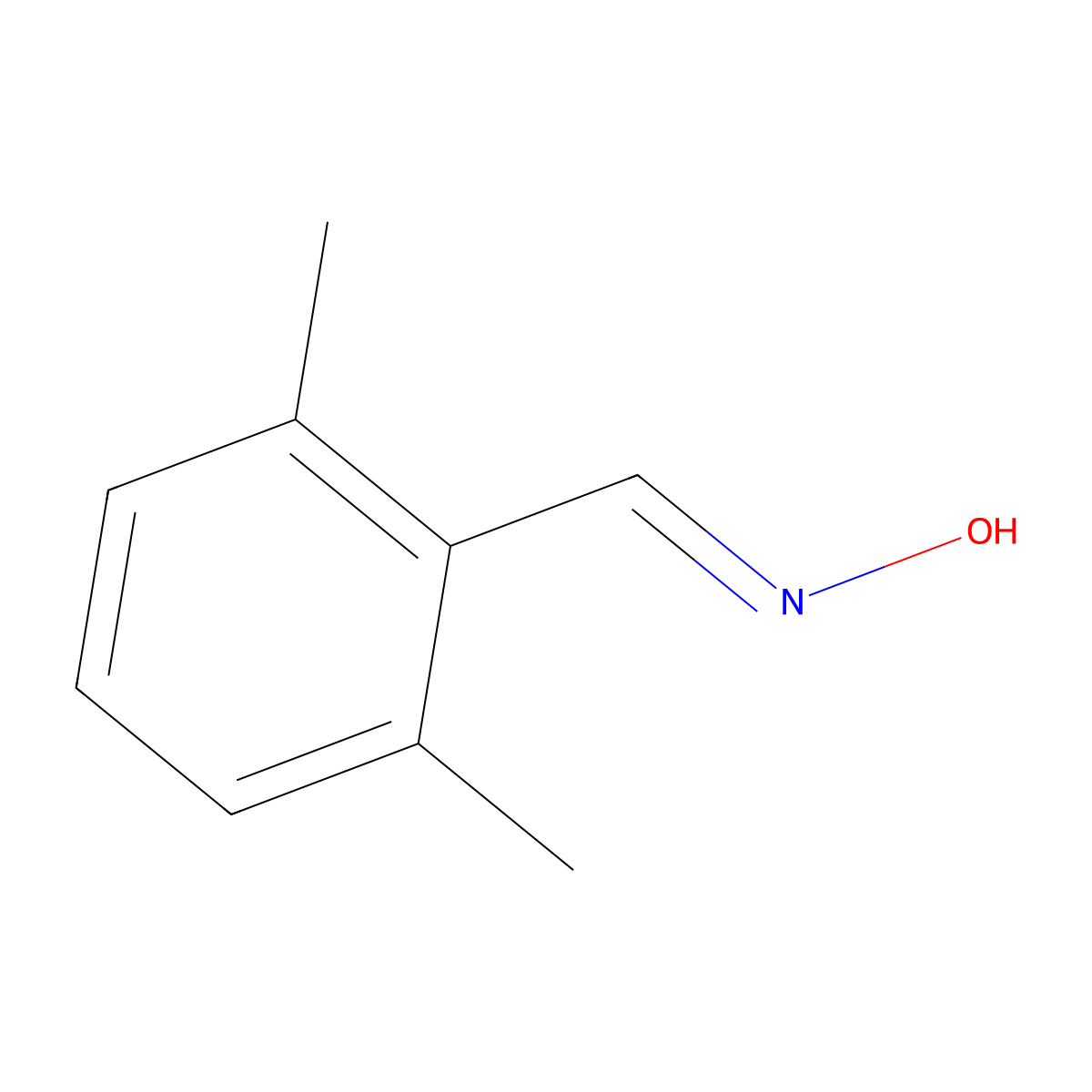 Benzaldehyde, 2,6-dimethyl-, oxime molecular structure, CAS 55882-62-7