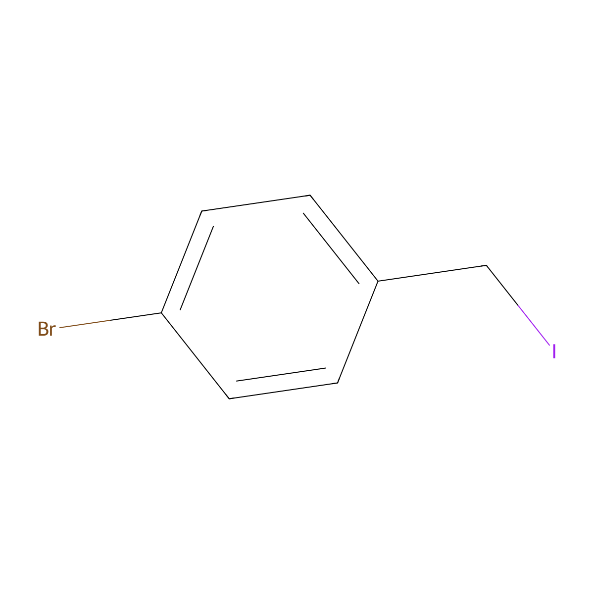 4-Bromobenzyliodide molecular structure, CAS 55883-45-9