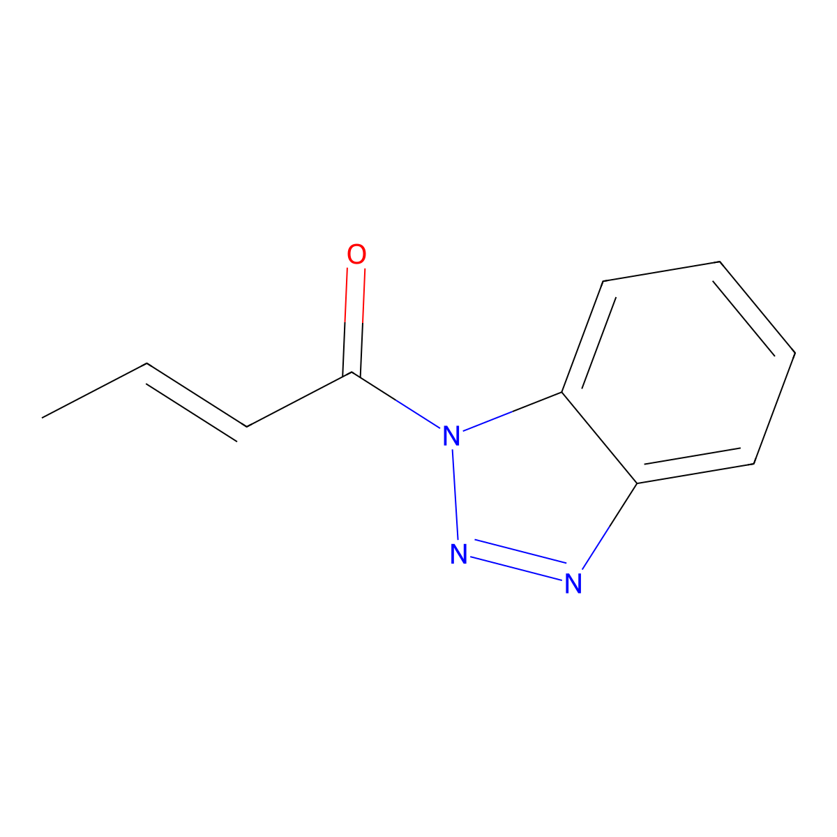 1-(2-Butenoyl)-1H-benzotriazole molecular structure, CAS 55889-32-2