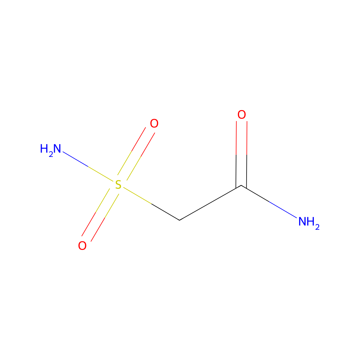 2-Sulfamoylacetamide molecular structure, CAS 55895-40-4