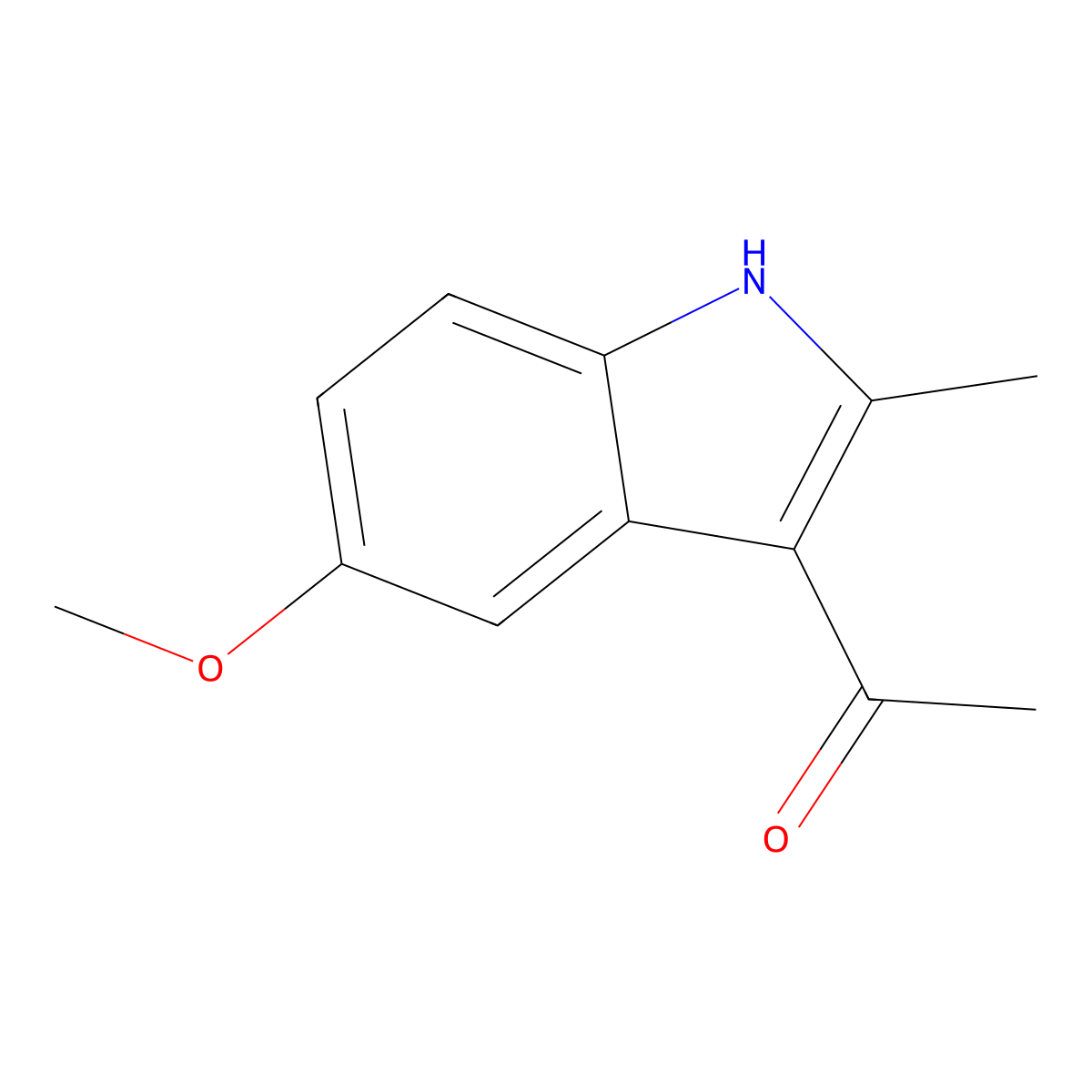 1-(5-Methoxy-2-methyl-1H-indol-3-yl)ethanone molecular structure, CAS 55895-80-2