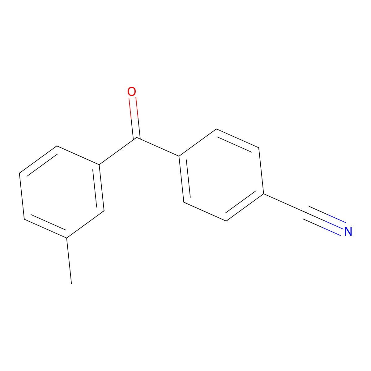 4-(3-MethylbenZoyl)benZonitrile molecular structure, CAS 55895-98-2