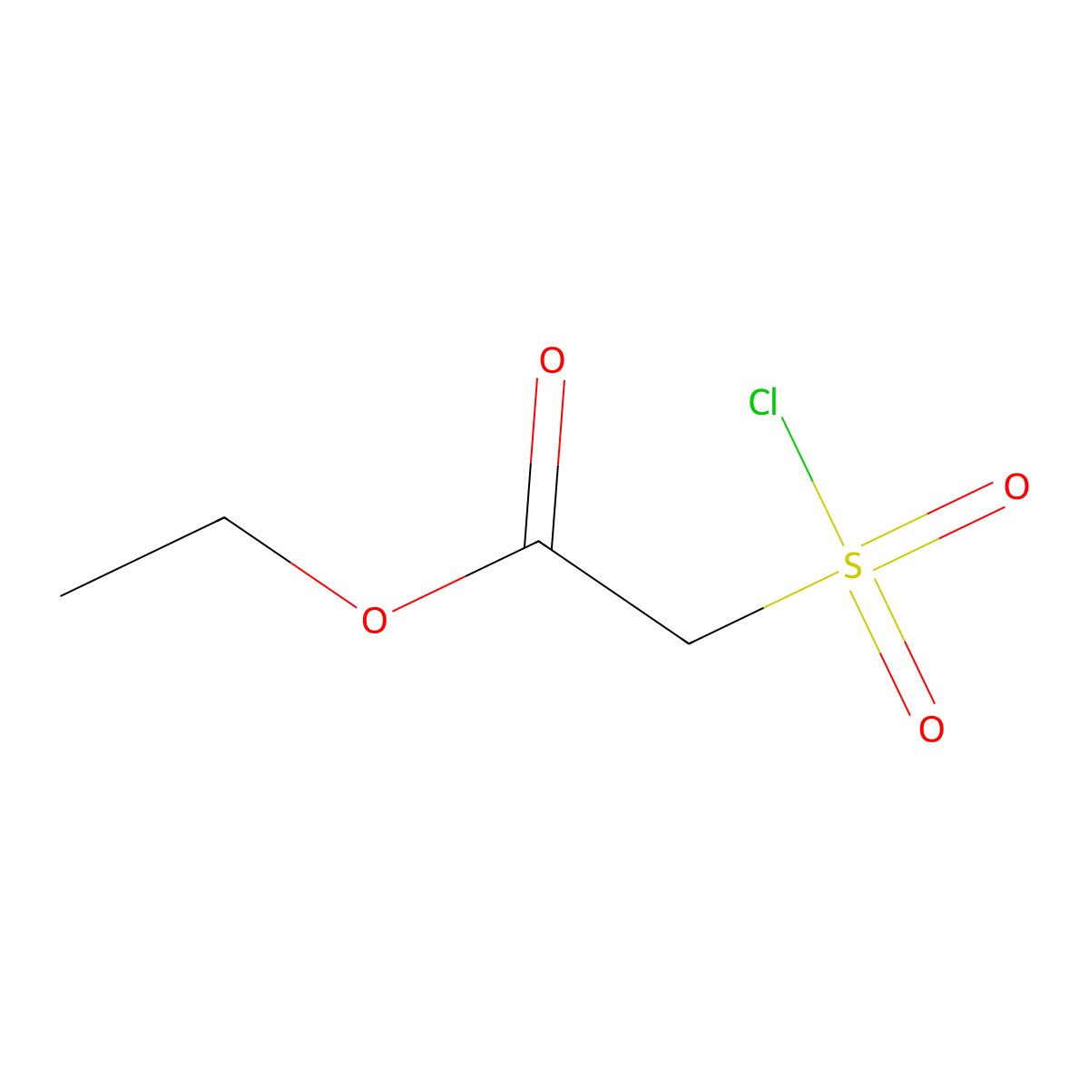 Ethyl (chlorosulfonyl)acetate molecular structure, CAS 55896-93-0