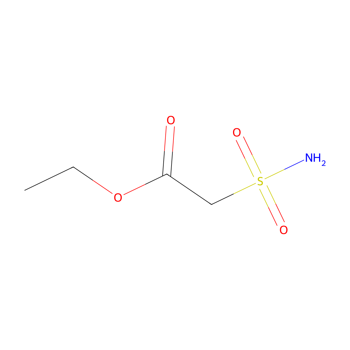 Ethyl 2-sulfamoylacetate molecular structure, CAS 55897-04-6