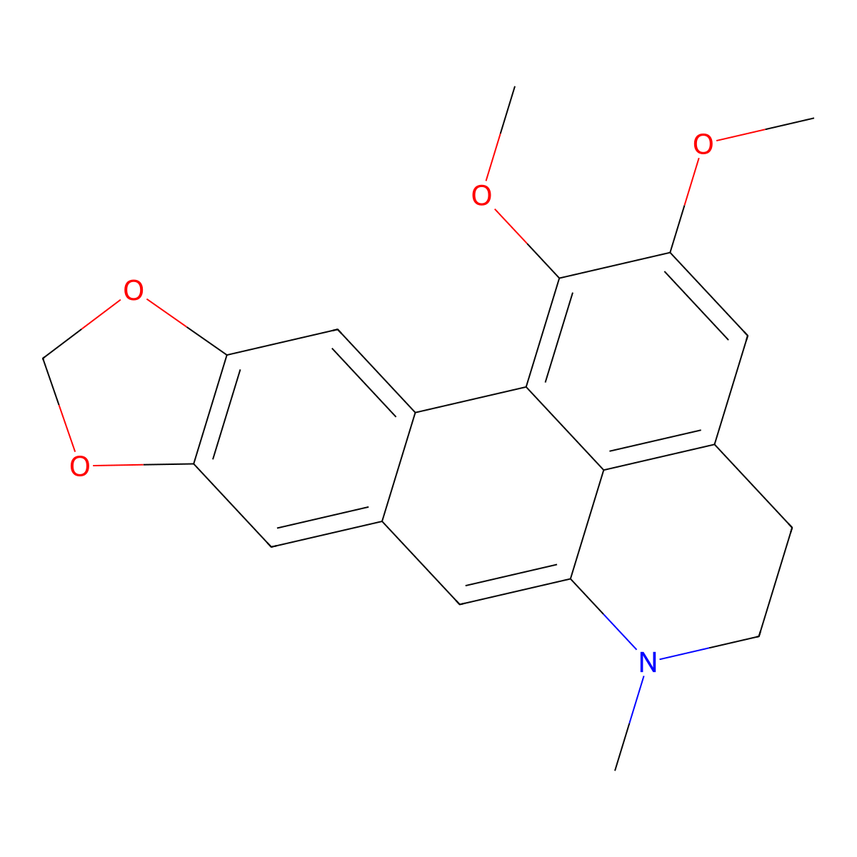 Dehydronantenine molecular structure, CAS 55898-15-2