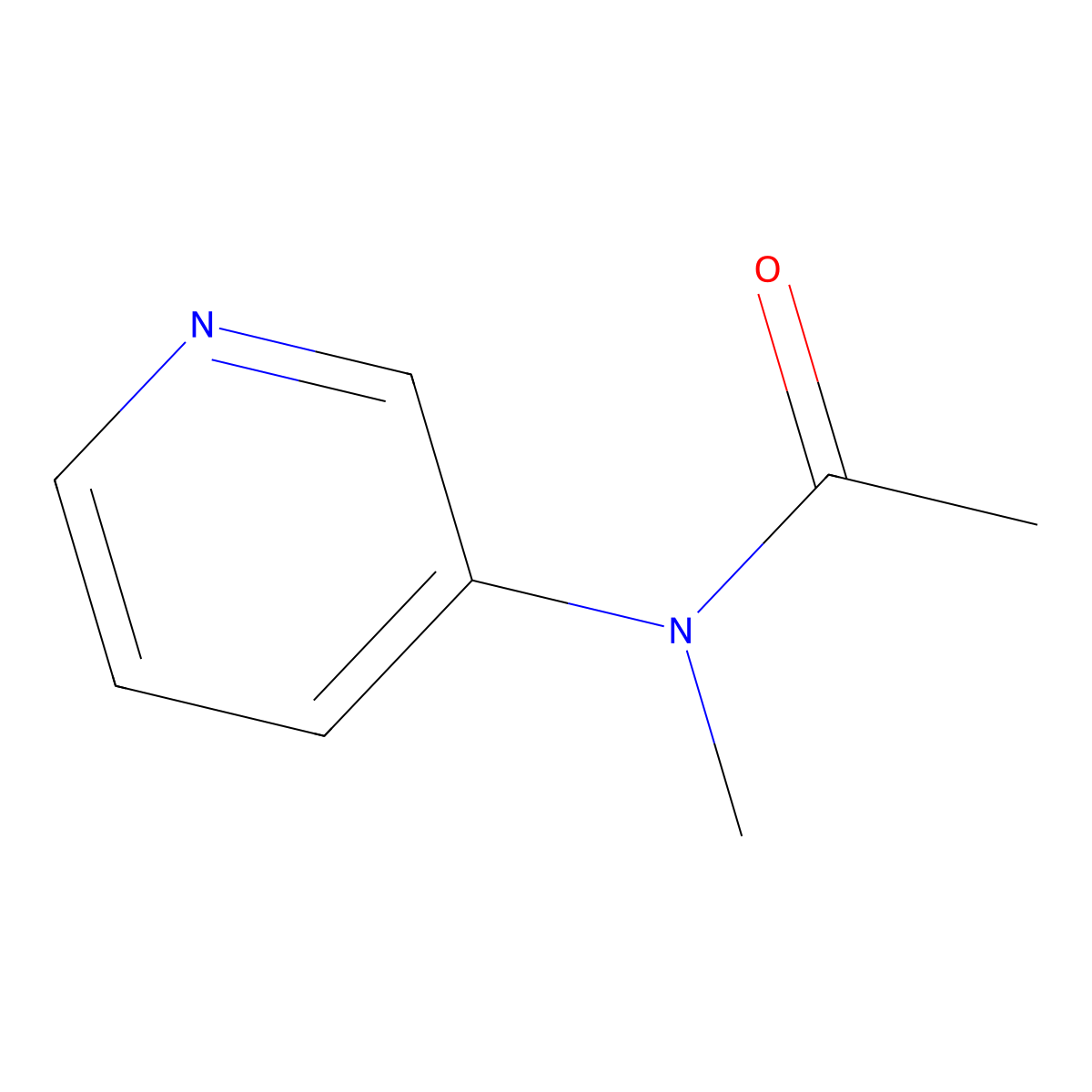 N-methyl-N-(pyridin-3-yl)acetamide molecular structure, CAS 55899-01-9