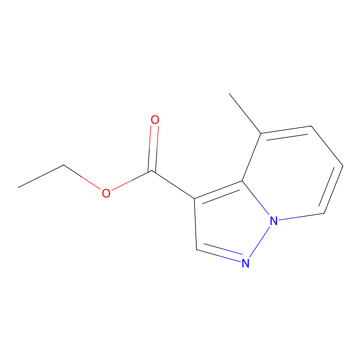 Ethyl 4-methylpyrazolo[1,5-a]pyridine-3-carboxylate molecular structure, CAS 55899-17-7