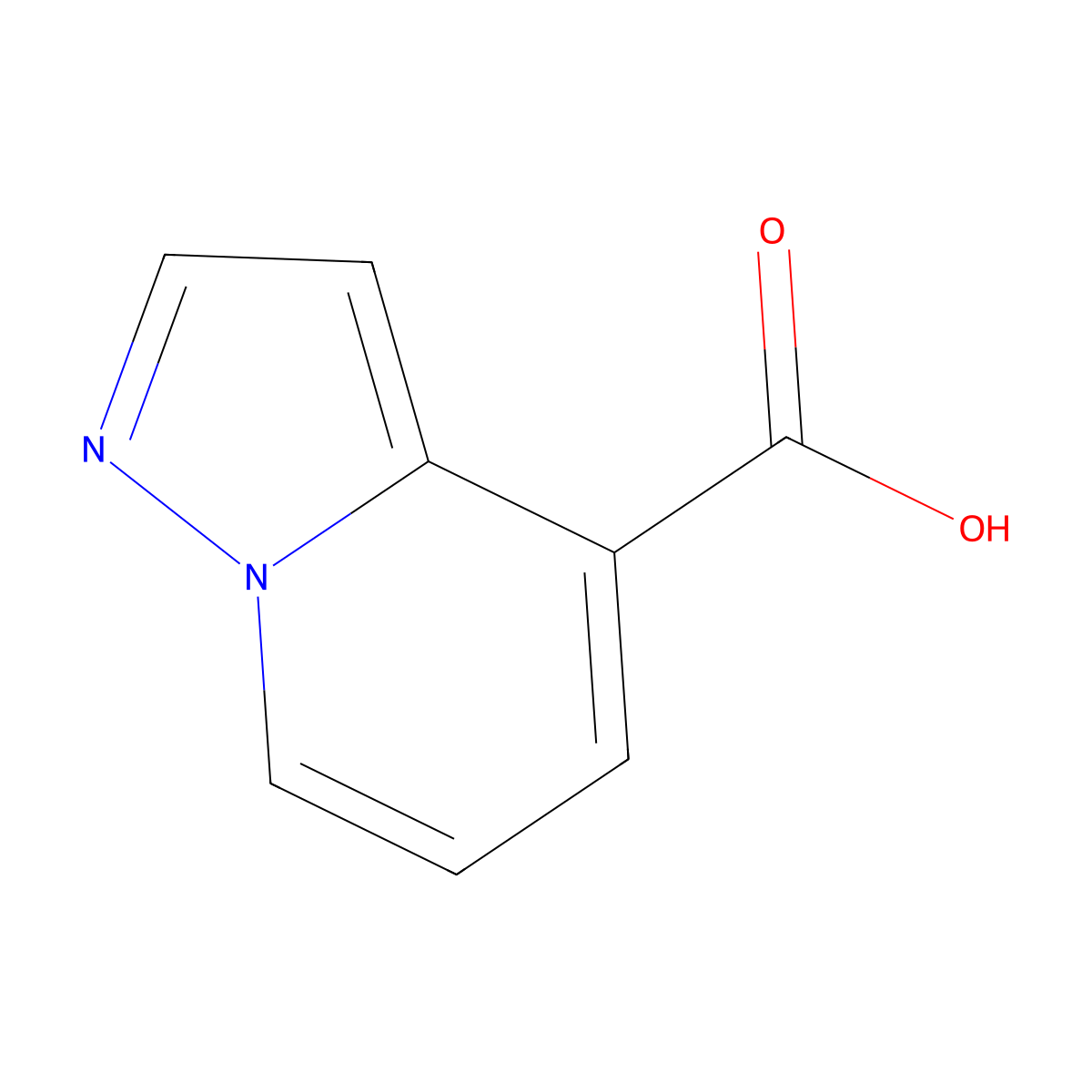 Pyrazolo[1,5-a]pyridine-4-carboxylic acid molecular structure, CAS 55899-41-7